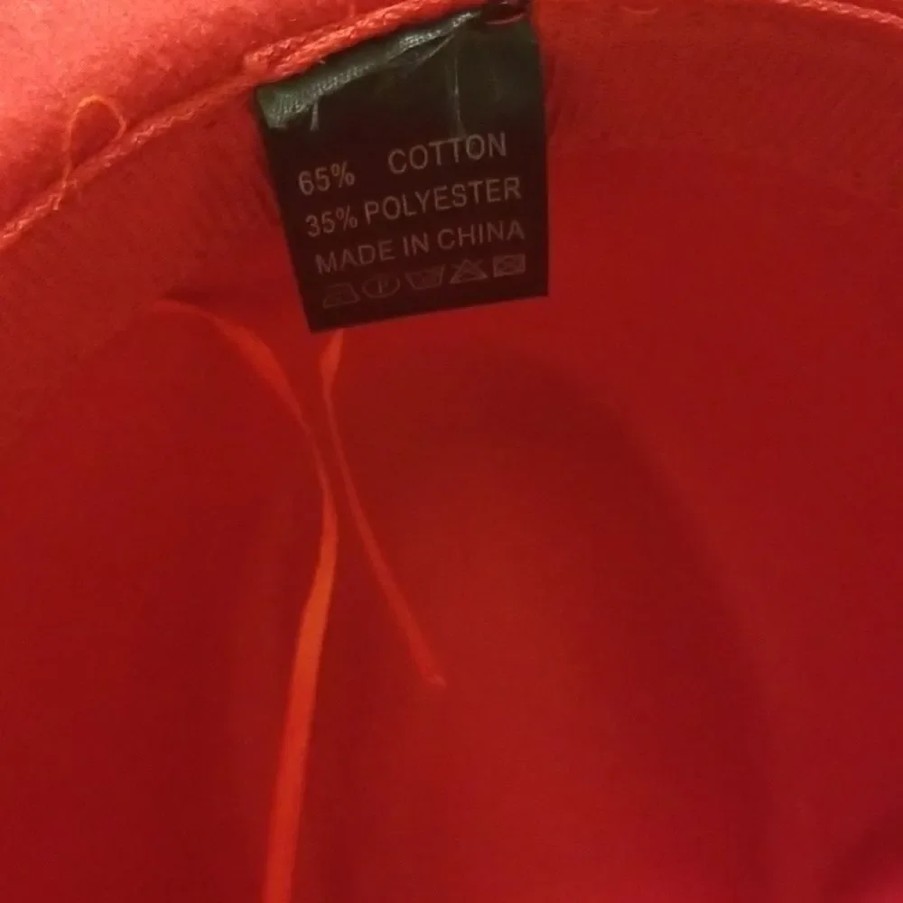 Felt hat Men,Women's size Large , XLarge Two tone tan/red Adjustable